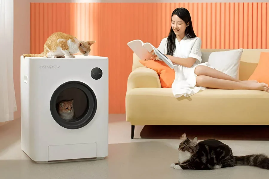 kitty litter box that cleans itself